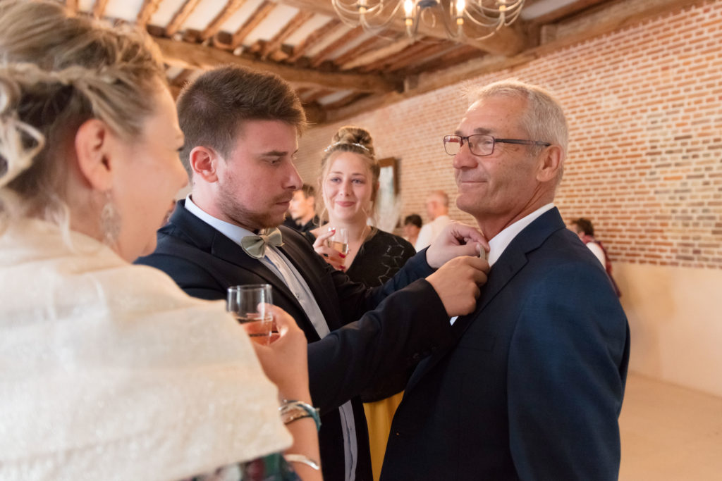 Mariage vin d'honneur famille
